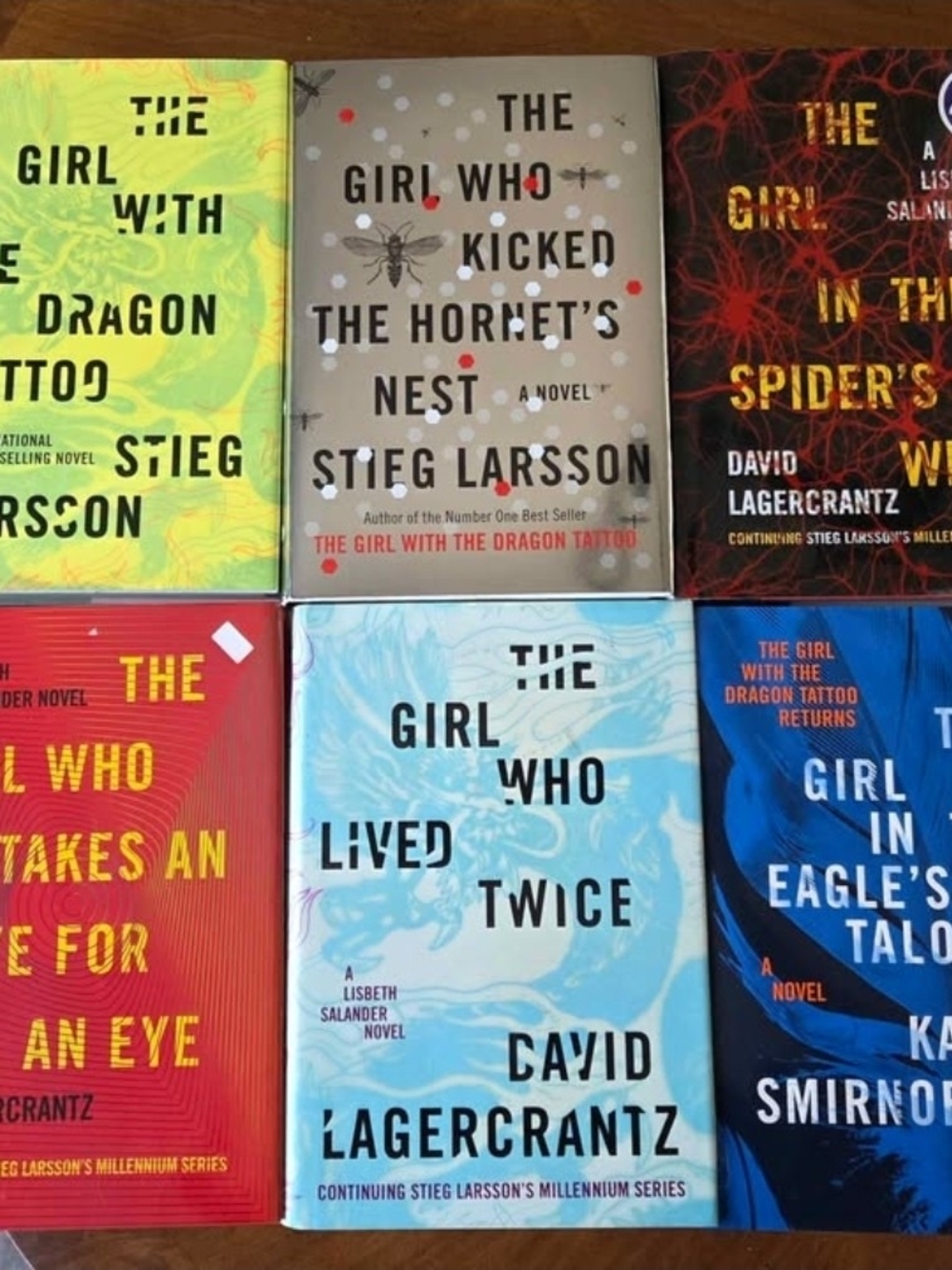 The Girl With The Dragon Tattoo Series - Hardcover Book Lot